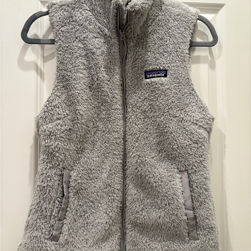 Patagonia Soft Gray Sherpa Vest